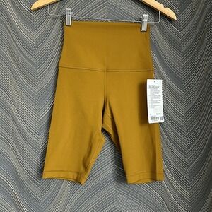 Lululemon Align Super High Rise Short 10" Gold Spice size 4 NWT